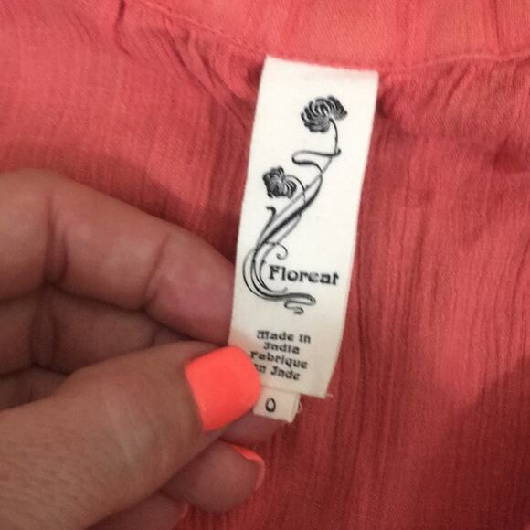 Anthropologie Floreat Athena Pink Braid Crepe Tank - Picture 2 of 5